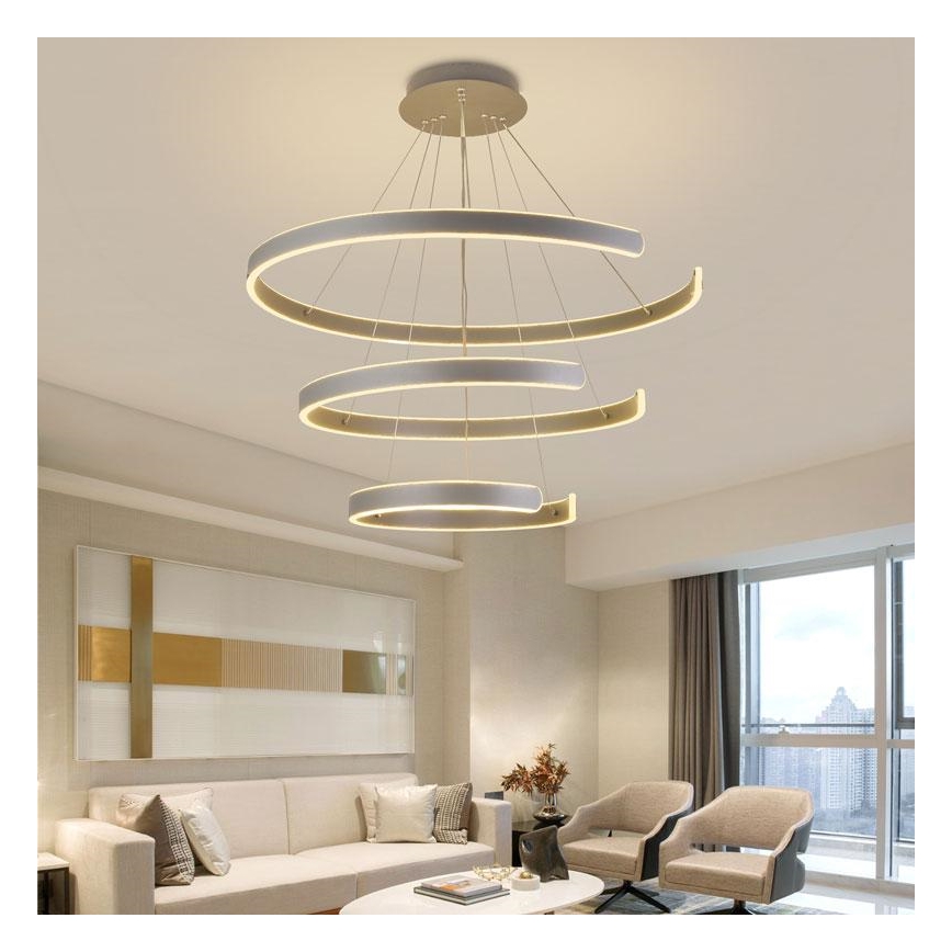 LED Dimbare kroonluchter aan snoer LED/220W/230V 3000-6500K + afstandsbediening