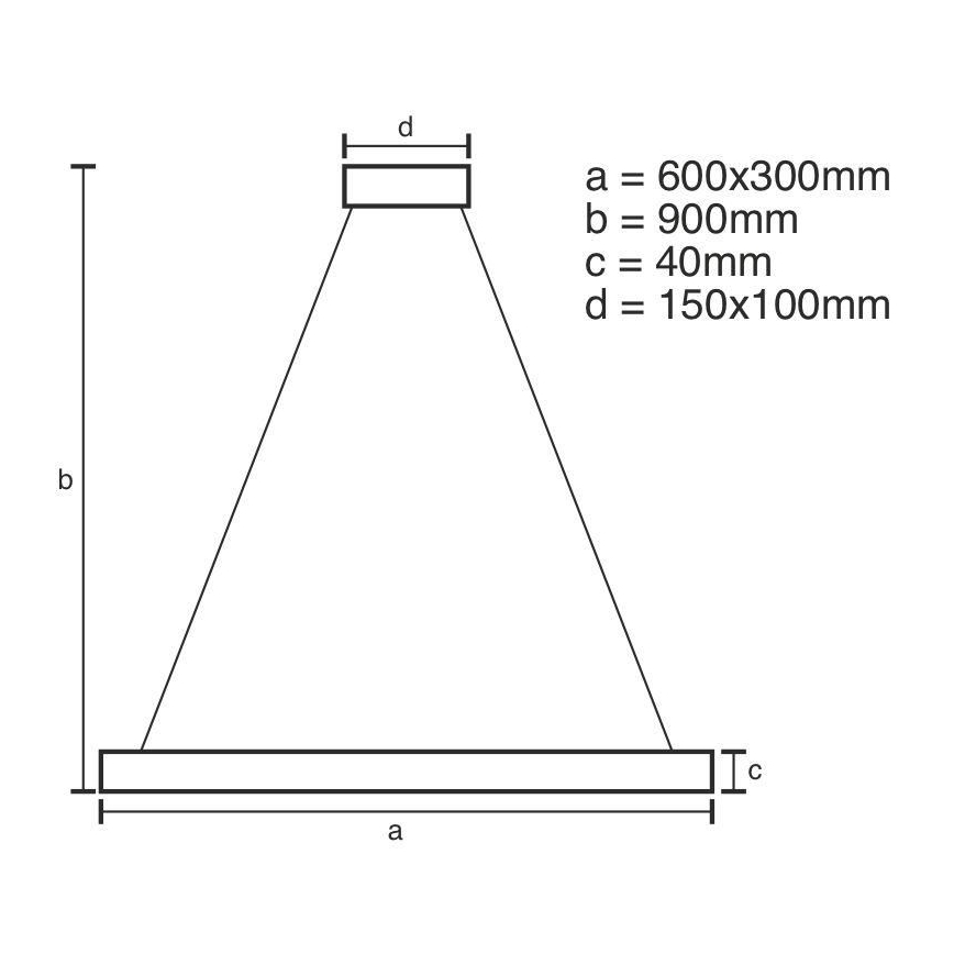 LED Dimbare kroonluchter aan snoer LED/40W/230V 3000-6500K + afstandsbediening