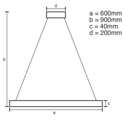 LED Dimbare kroonluchter aan snoer LED/42W/230V 3000-6500K + afstandsbediening