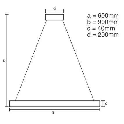 LED Dimbare kroonluchter aan snoer LED/42W/230V 3000-6500K + afstandsbediening