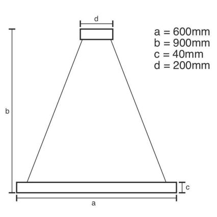 LED Dimbare kroonluchter aan snoer LED/42W/230V 3000-6500K + afstandsbediening