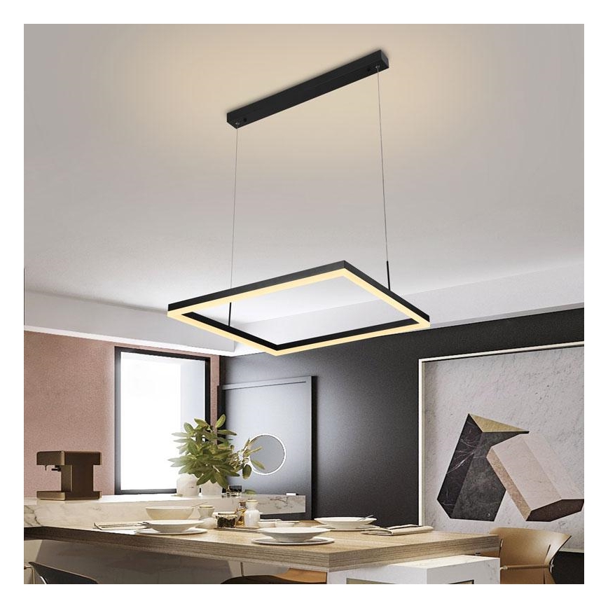 LED Dimbare kroonluchter aan snoer LED/55W/230V 3000-6500K + afstandsbediening