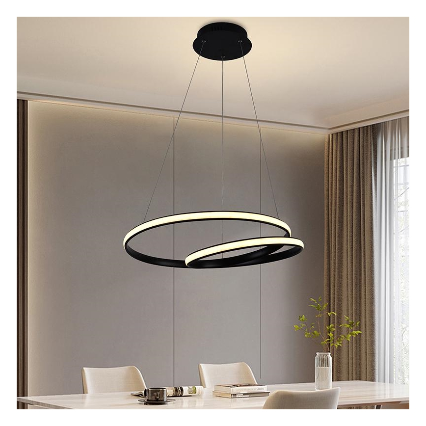 LED Dimbare kroonluchter aan snoer LED/65W/230V 3000-6500K + afstandsbediening