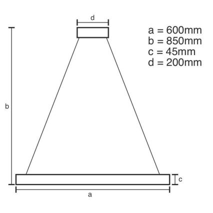 LED Dimbare kroonluchter aan snoer LED/70W/230V 3000-6500K + afstandsbediening