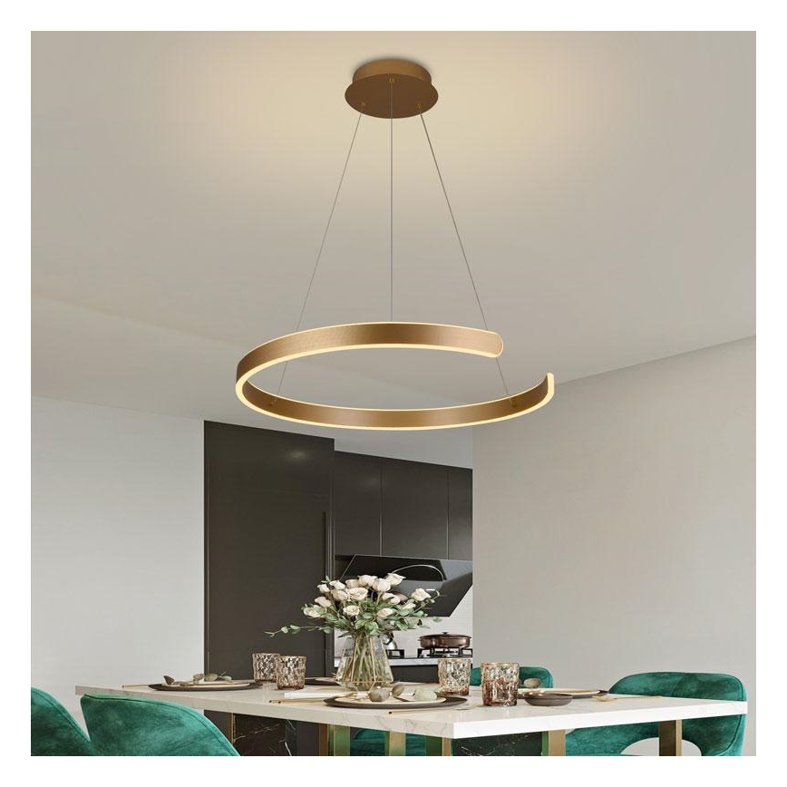 LED Dimbare kroonluchter aan snoer LED/70W/230V 3000-6500K + afstandsbediening