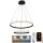 LED Dimbare kroonluchter aan snoer LED/75W/230V 3000-6500K + afstandsbediening