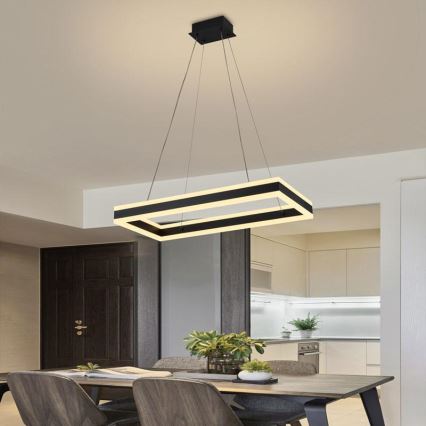LED Dimbare kroonluchter aan snoer LED/80W/230V 3000-6500K + afstandsbediening