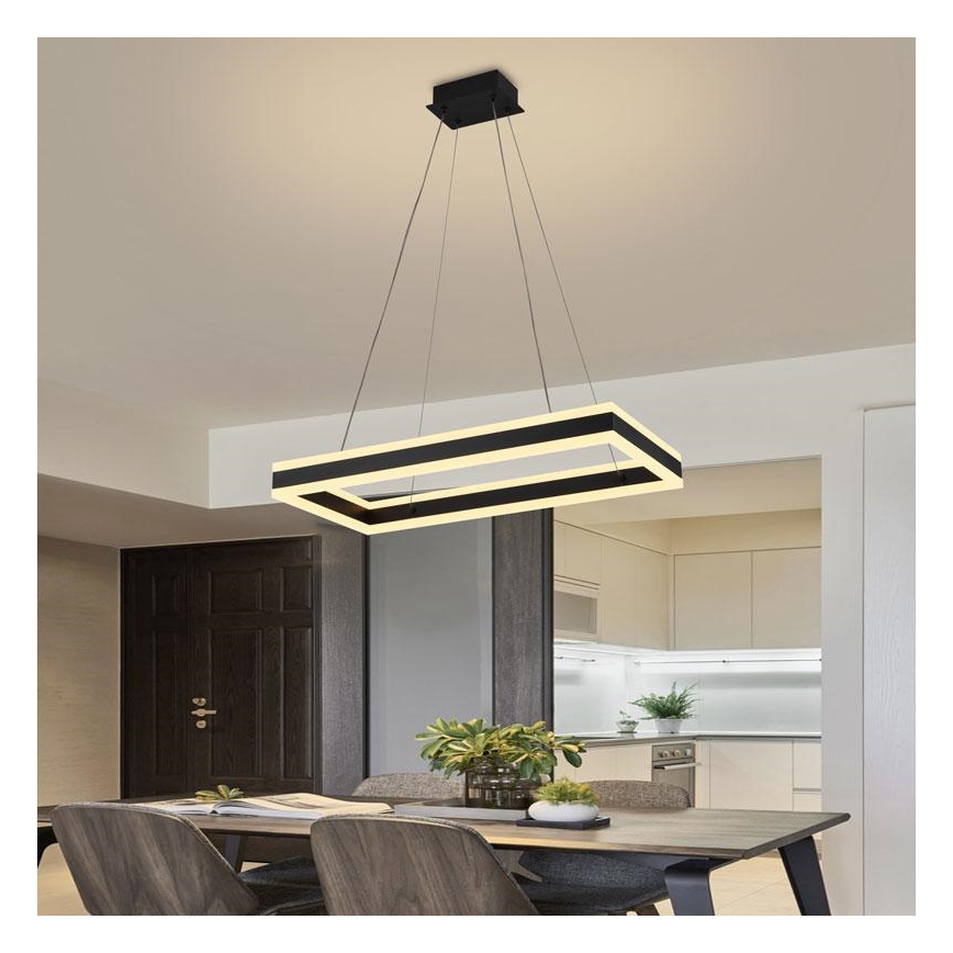 LED Dimbare kroonluchter aan snoer LED/80W/230V 3000-6500K + afstandsbediening