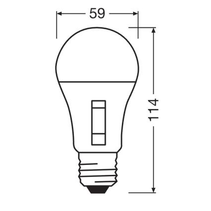 LED-dimbare lamp CLASSIC A60 E27/10,5W/230V 2700/3000/4000/6500K - Osram