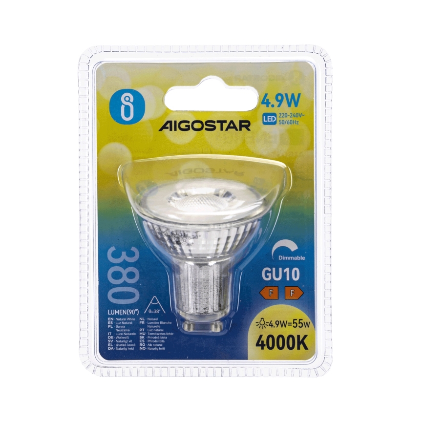 LED dimbare lamp GU10/4,9W/230V 4000K - Aigostar