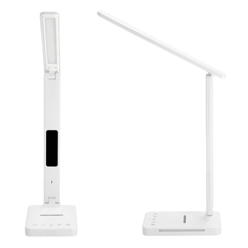 LED dimbare tafel lamp met draadloos opladen QI, scherm en USB-poort LED/7W/230V 3000-6000K wit