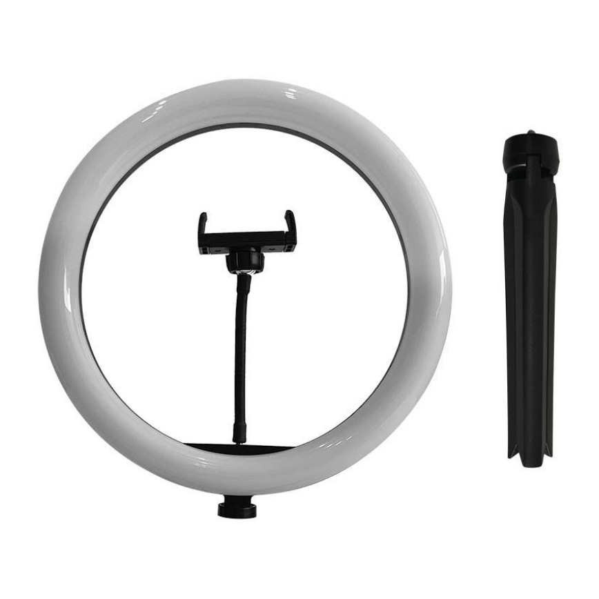 LED Dimbare lamp met statief en houder voor vloggen LED/10W/5V 3200-5500K