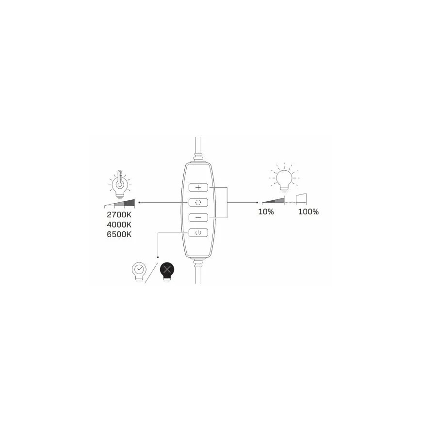 LED Dimbare lamp met statief en houder voor vloggen LED/15W/5V 2700-6500K