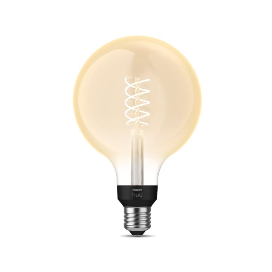 LED Dimbare lamp Philips Hue WHITE FILAMENT G125 E27/7W/230V 2100K