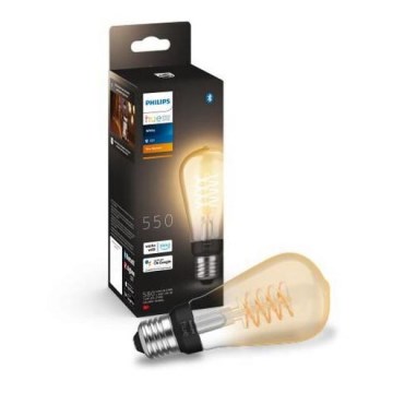 LED Dimbare lamp Philips Hue WHITE FILAMENT ST64 E27/7W/230V 2100K