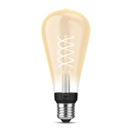 LED Dimbare lamp Philips Hue WHITE FILAMENT ST72 E27/7W/230V 2100K