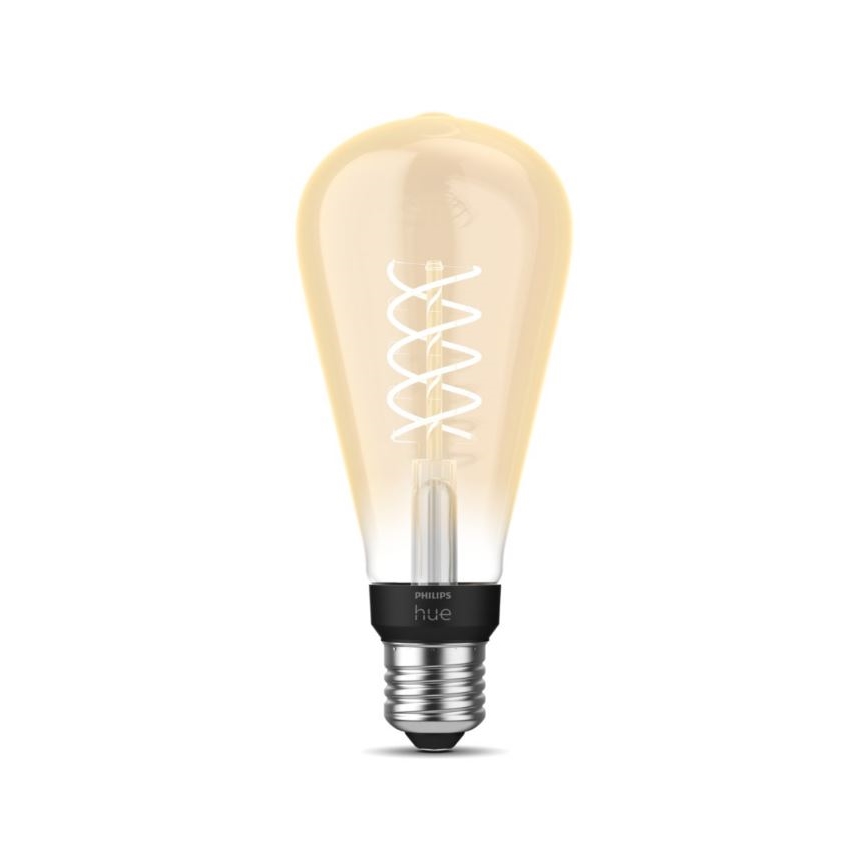 LED Dimbare lamp Philips Hue WHITE FILAMENT ST72 E27/7W/230V 2100K
