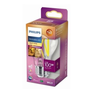 LED Dimbare lamp Philips Warm Glow E27/11,5W/230V 2200-2700K CRI 90