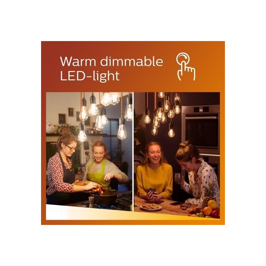 LED Dimbare lamp Philips Warm Glow E27/11,5W/230V 2200-2700K CRI 90
