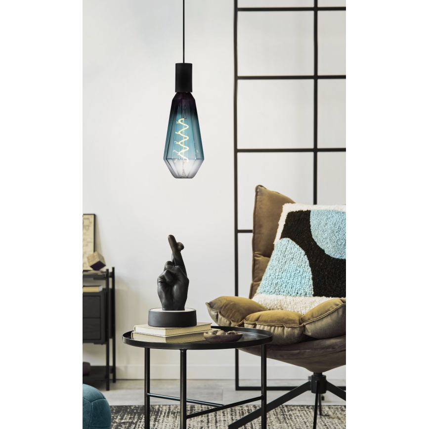 LED-dimbare lamp VINTAGE E27/4W/230V 2000K blauw - Eglo 110235
