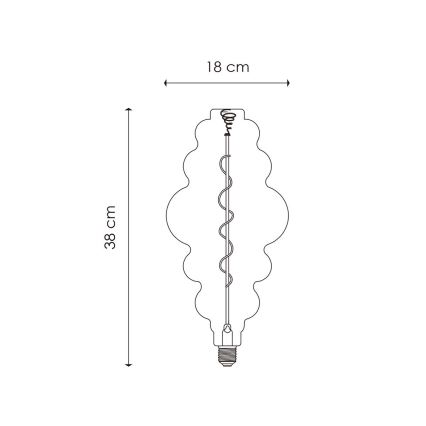 LED Dimbare Lamp Vintage Edison E27/4W/230V 3000K CRI 90