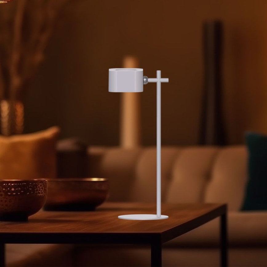 LED Dimbare magnetische oplaadbare bureaulamp 4-in-1 LED/3W/5V 3000-6000K 1800 mAh wit