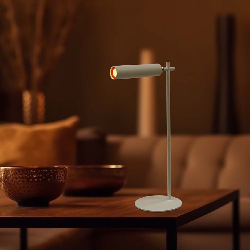 LED Dimbare magnetische oplaadbare bureaulamp 3-in-1 LED/3W/5V 4000K 1500 mAh wit