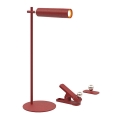 LED Dimbare magnetische oplaadbare bureaulamp 3-in-1 LED/3W/5V 4000K 1500 mAh rood