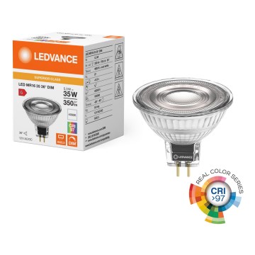 LED dimbare MR16 reflectorlamp GU5,3/5,3W/12V 4000K 36° CRI 97 - Ledvance
