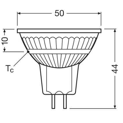 Dimbare LED-reflectorlamp MR16 GU5,3/6,6W/12V 3000K 36° CRI 97 - Ledvance