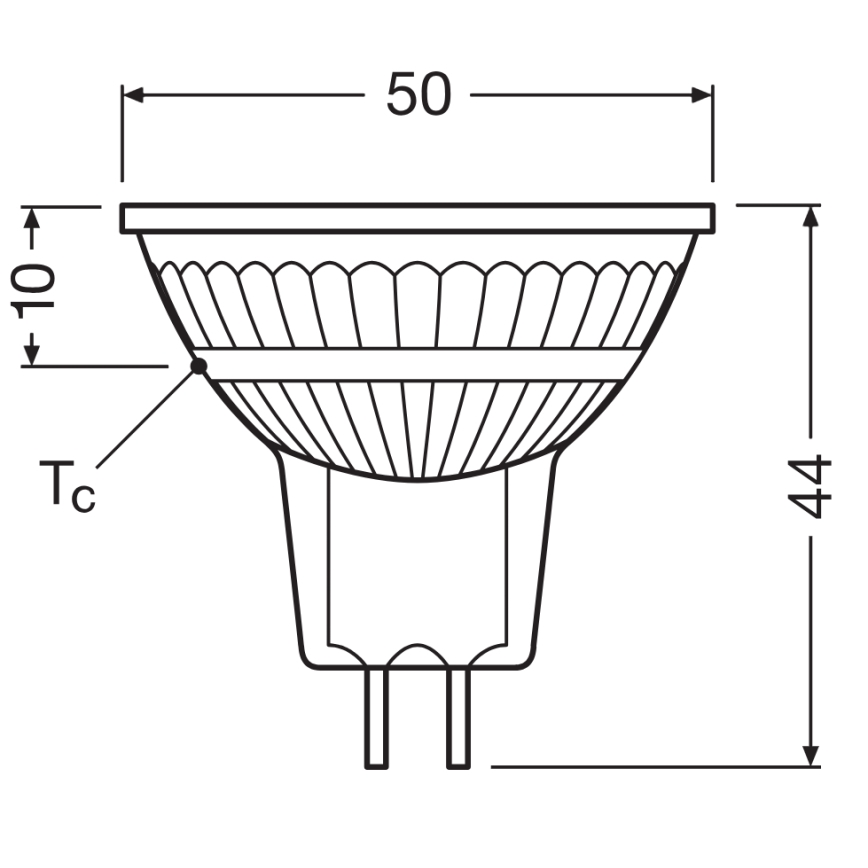 Dimbare LED-reflectorlamp MR16 GU5,3/6,6W/12V 3000K 36° CRI 97 - Ledvance