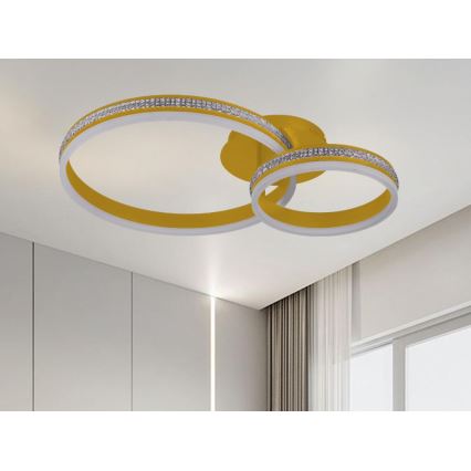 LED Dimbare opbouwplafondlamp LED/110W/230V 3000-6500K + afstandsbediening