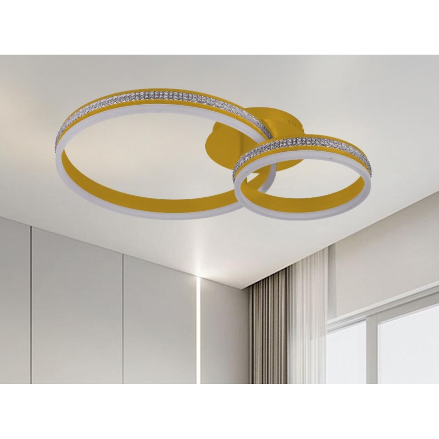 LED Dimbare opbouwplafondlamp LED/110W/230V 3000-6500K + afstandsbediening