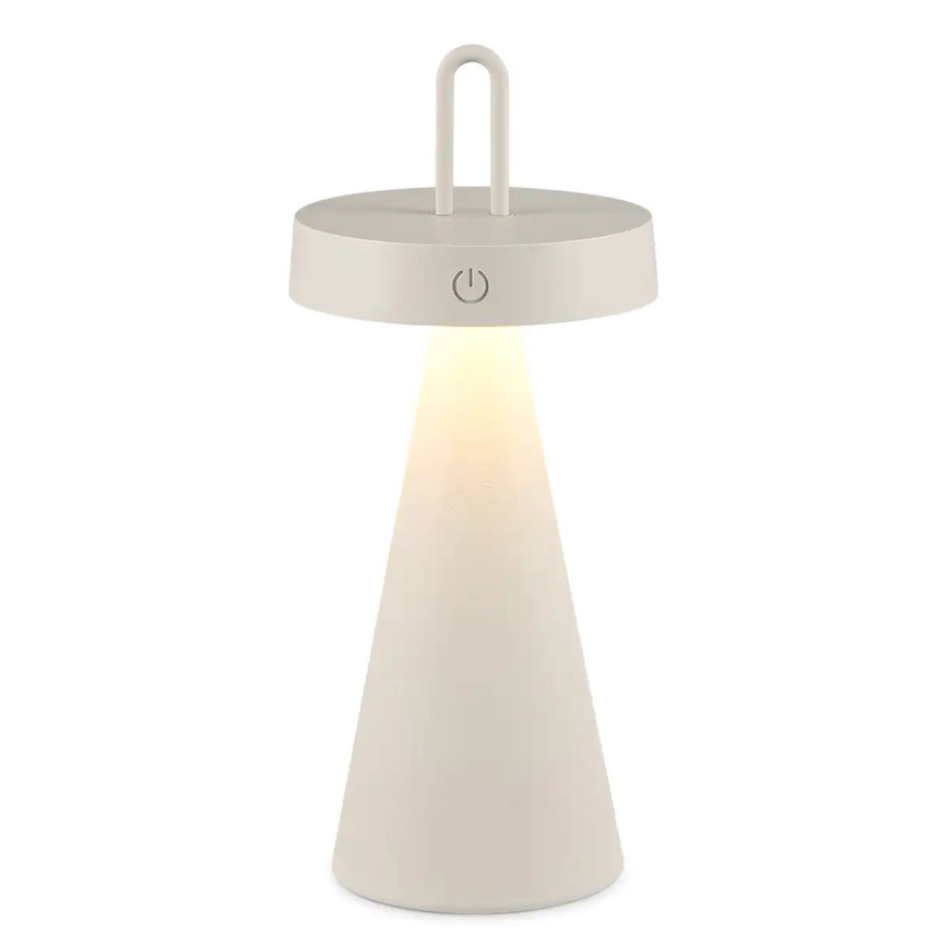 Dimbare oplaadbare LED-buitentafellamp met aanraakbediening HALO LED/1,5W/3,7V 3000 mAh IP44 grijs