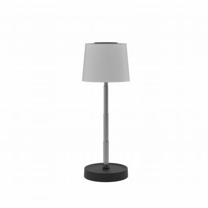 LED-dimbare aanraakgevoelige oplaadbare buitentafellamp LED/2W/5V IP44 1200 mAh grijs