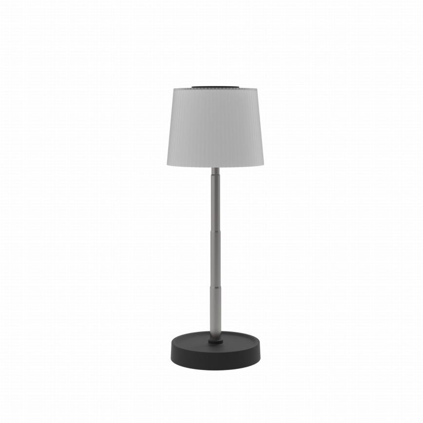 LED-dimbare aanraakgevoelige oplaadbare buitentafellamp LED/2W/5V IP44 1200 mAh grijs