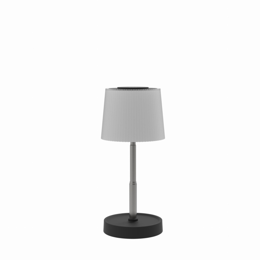 LED-dimbare aanraakgevoelige oplaadbare buitentafellamp LED/2W/5V IP44 1200 mAh grijs