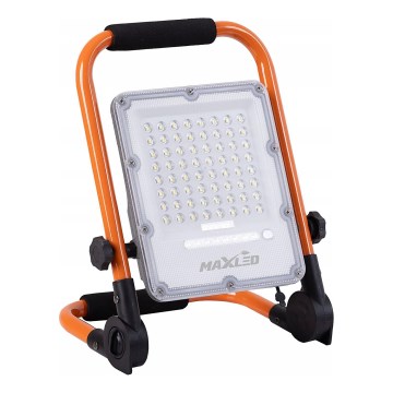 LED-dimbare oplaadbare schijnwerper met statief LED/50W/3,2V 4500K 5000 mAh IP65 oranje