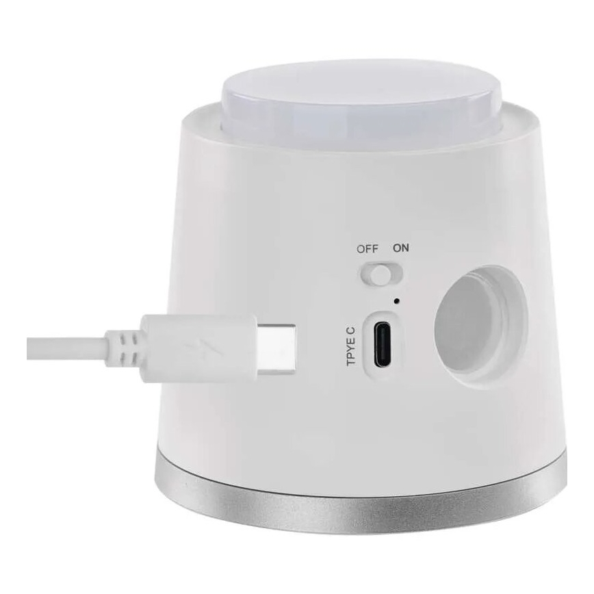 LED Dimbare oplaadbare tafellamp 4in1 LED/6W/3,7V 3000K/4000K/6500K 1500mAh wit