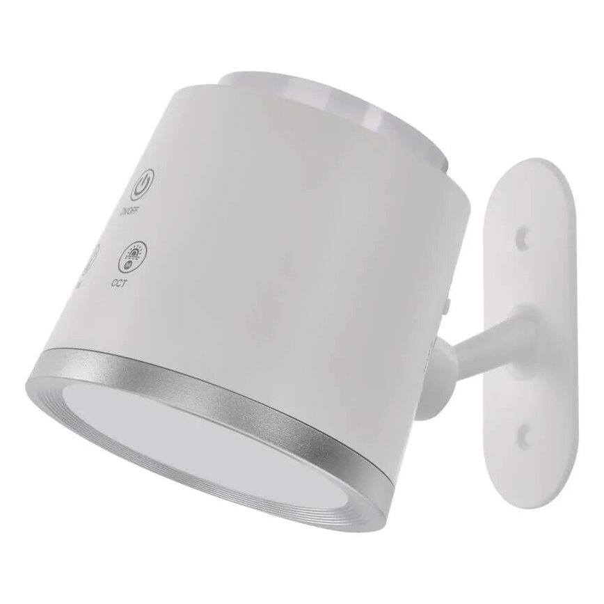 LED Dimbare oplaadbare tafellamp 4in1 LED/6W/3,7V 3000K/4000K/6500K 1500mAh wit
