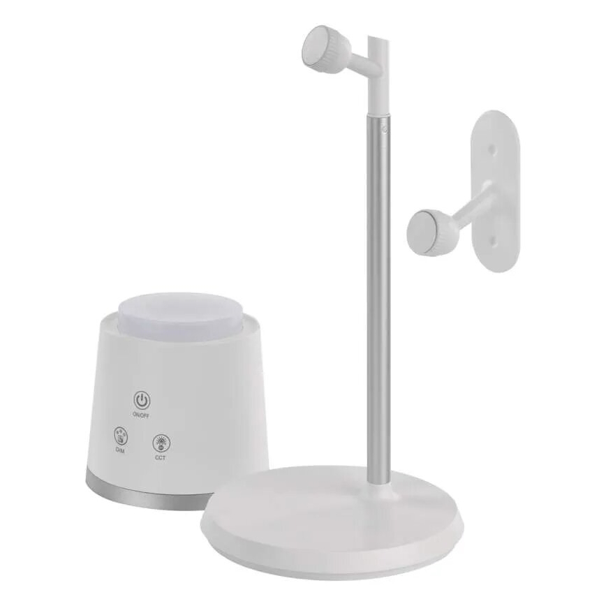 LED Dimbare oplaadbare tafellamp 4in1 LED/6W/3,7V 3000K/4000K/6500K 1500mAh wit
