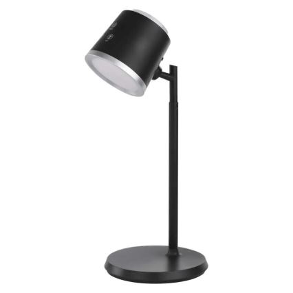 LED Dimbare oplaadbare tafellamp 4in1 LED/6W/3,7V 3000K/4000K/6500K 1500mAh zwart