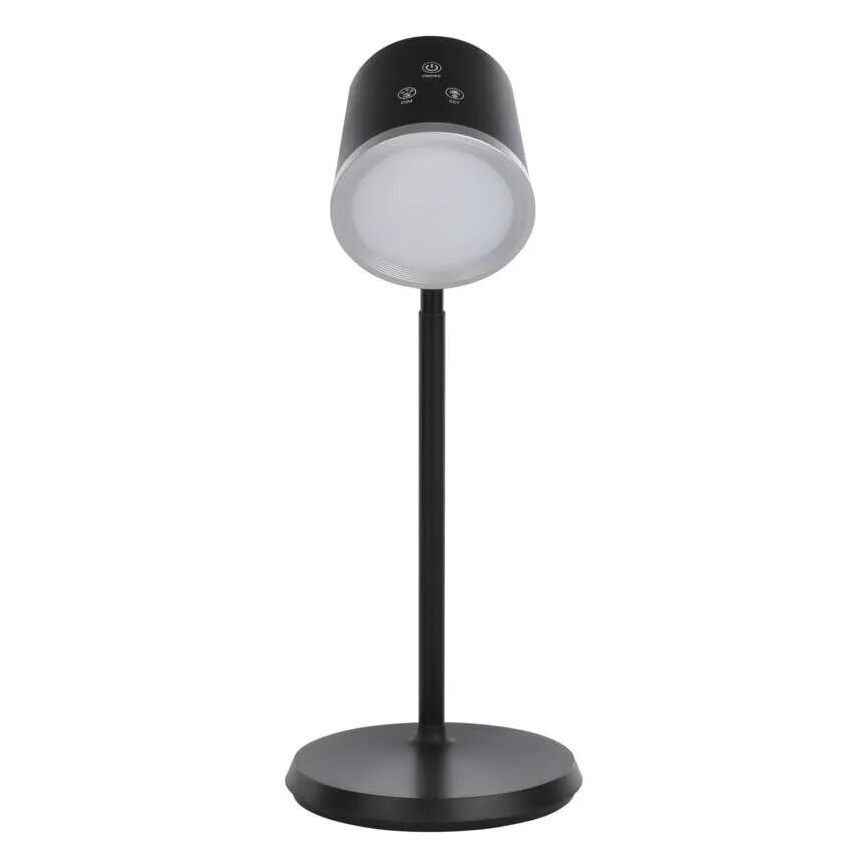 LED Dimbare oplaadbare tafellamp 4in1 LED/6W/3,7V 3000K/4000K/6500K 1500mAh zwart