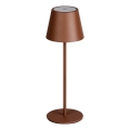 LED Dimbare oplaadbare tafellamp INITA LED/1,2W/1800 mAh IP54 bruin