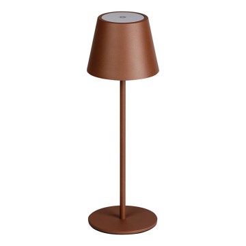 LED Dimbare oplaadbare tafellamp INITA LED/1,2W/1800 mAh IP54 bruin