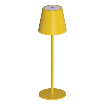 LED Dimbare oplaadbare tafellamp INITA LED/1,2W/1800 mAh IP54 geel