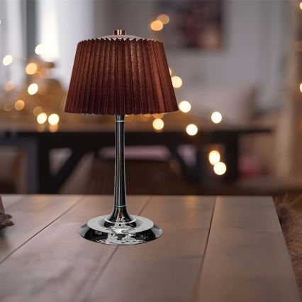 LED Dimbare oplaadbare touch tafellamp LED/1,5W/5V 3000/4000/6000K 1800 mAh bruin