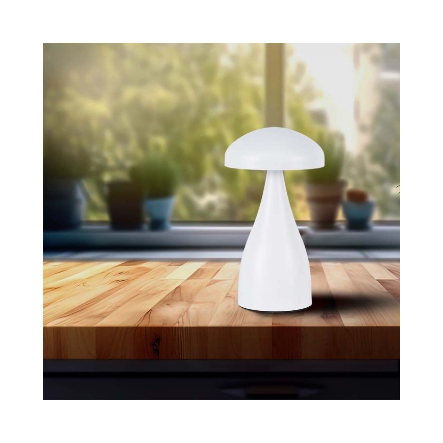 LED Dimbare oplaadbare touch tafellamp LED/1W/5V 3000-6000K 1800 mAh wit