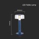 LED Dimbare oplaadbare touch tafellamp LED/1W/5V 3000K 1800 mAh blauw