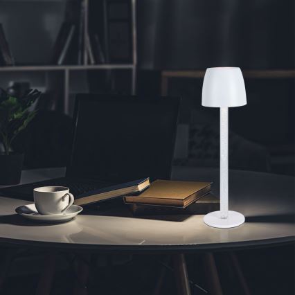 LED Dimbare oplaadbare touch tafellamp LED/3W/5V 3000K 1800 mAh wit